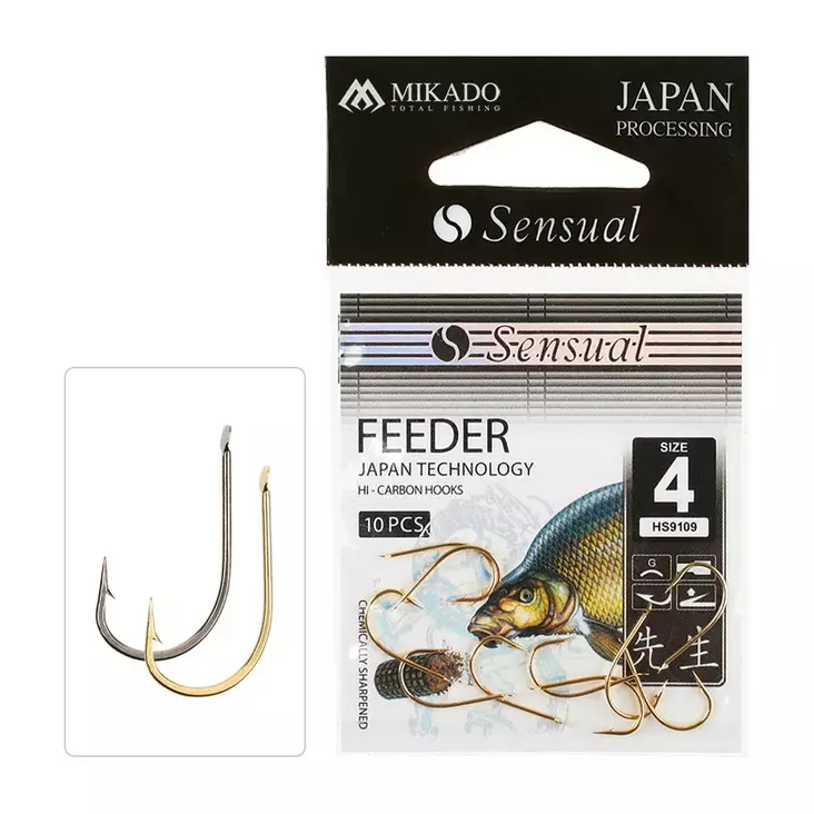 Mikado Sensual Feeder 9109 BN - Silmälliset & lapiopäiset koukut - 5900637613978 - 1
