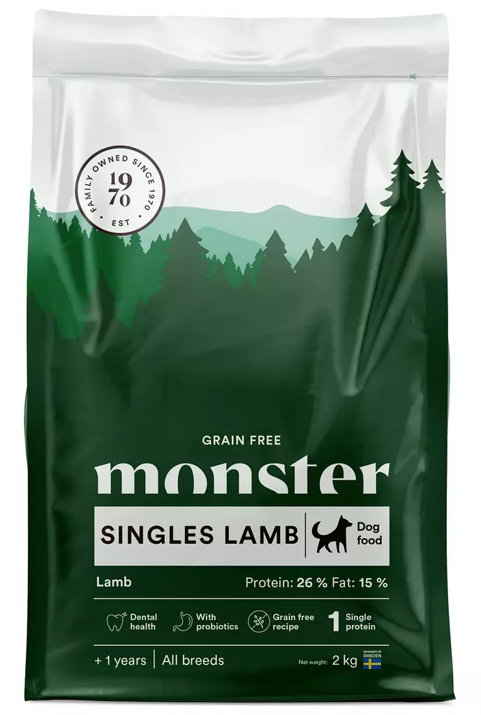 Monster Dog Grain Free Singles Lamb - Monster -koiranruoat - 7350040125038 - 1