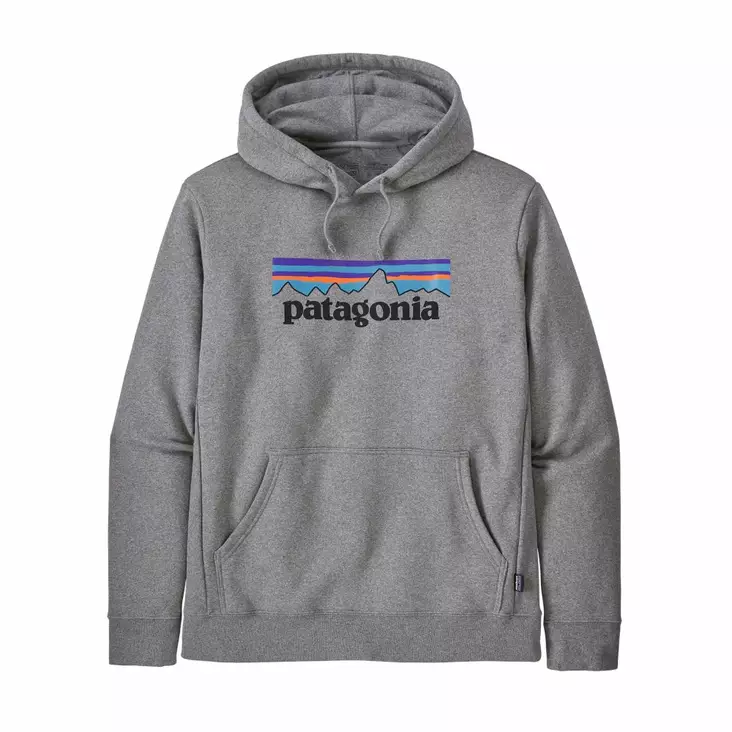Patagonia P-6 Logo Uprisal Hoody Gravel Heather - Hupparit - 194187655808 - 1