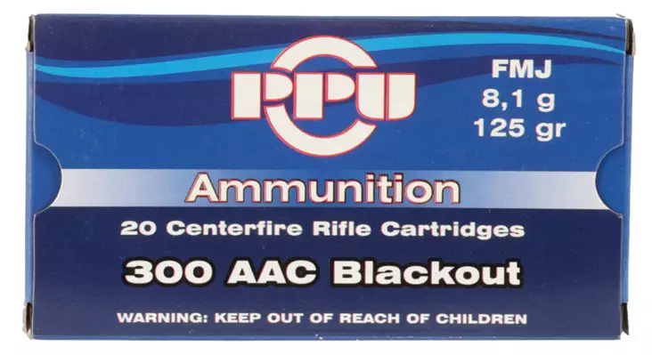PPU FMJ .300 BLK 125gr 20pcs - Muut kiväärikaliiperit - 8605003808008 - 1