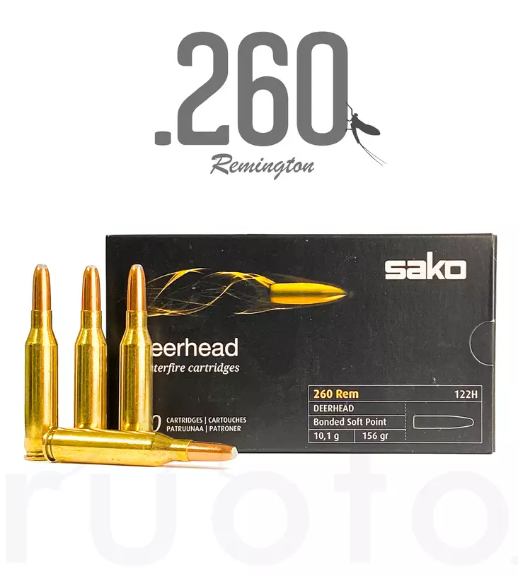Sako Deerhead 260 Rem 10,1g 20pcs - Muut kiväärikaliiperit - 6438053996058 - 1