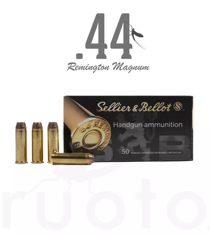 S&B SP .44 Rem Mag 15,55g 50pcs - Patruunat .44 Magnum - 8590690311408 - 2