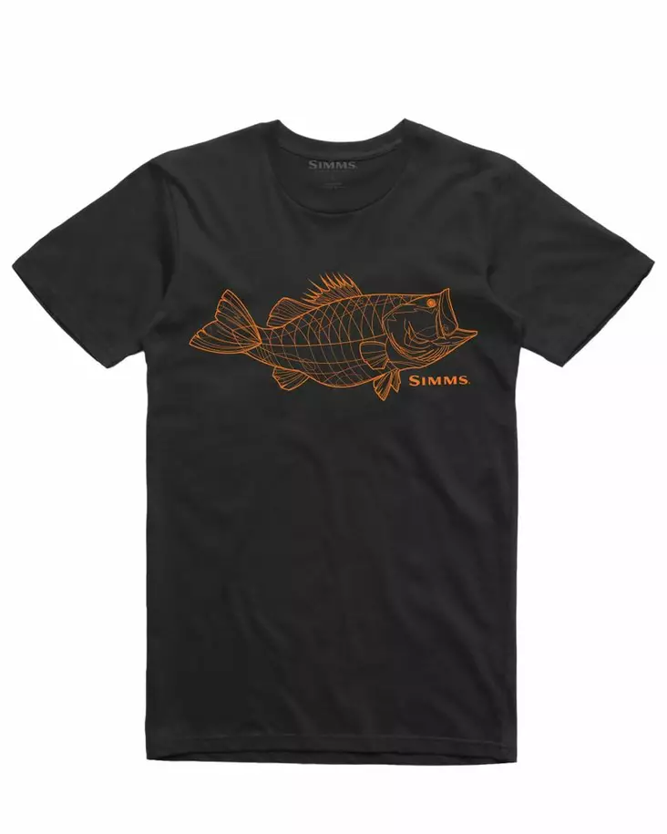 Simms Bass Line T-Shirt Black - T-paidat - 694264552568 - 1