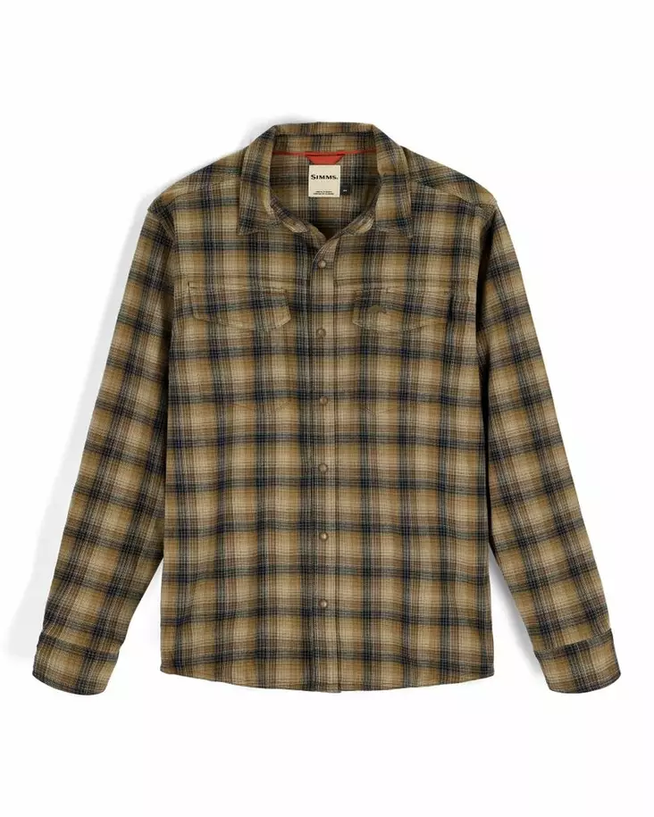 Simms Gallatin Flannel Shirt Kennebec Plaid: Stone - Paidat - 694264694268 - 2