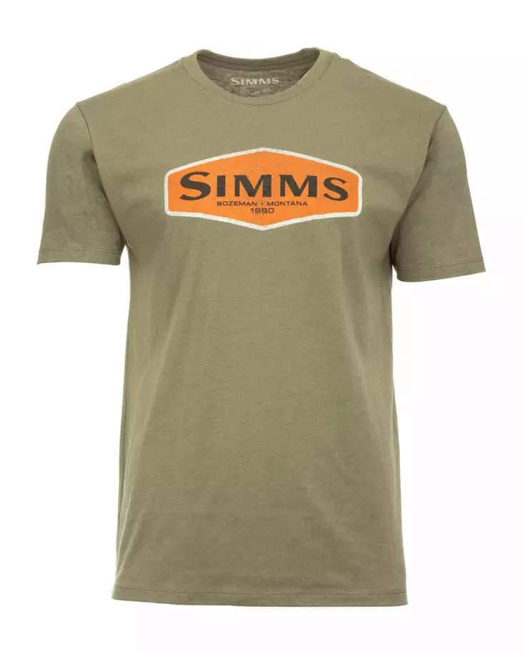 Simms Logo Frame T-Shirt Military Heather - T-paidat - 694264584378 - 1
