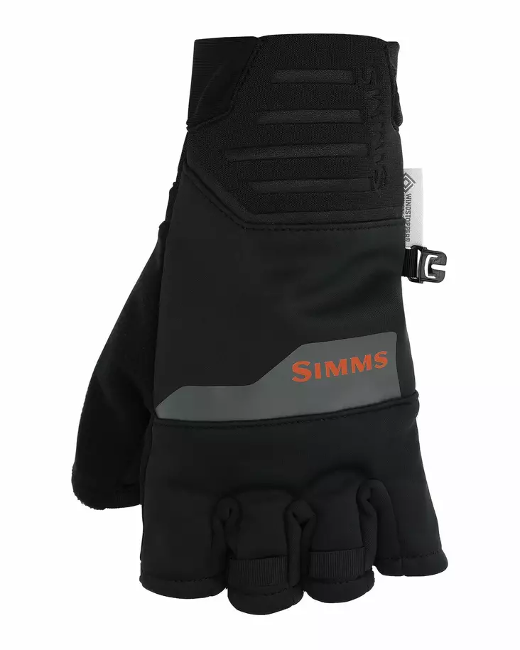 Simms Windstopper Half-Finger Glove Black - Käsineet - 694264626788 - 1