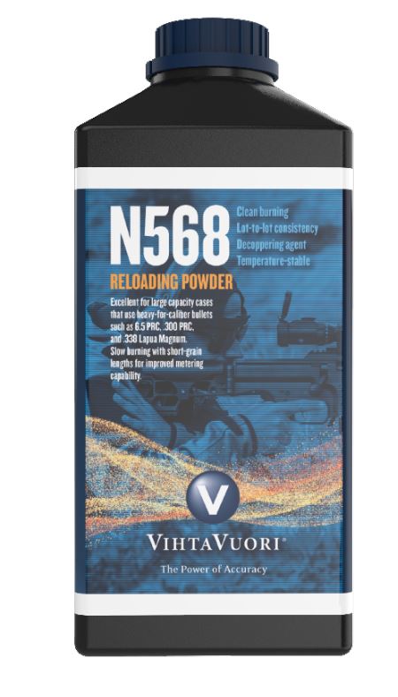 Vihtavuori Premium Gunpowder N568 1kg - 1 kg ruutipakkaukset - 6420615700258 - 1