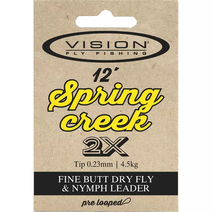 Vision Spring Creek Leader 12' - Nylonkartioperukkeet - 6417512800778 - 3