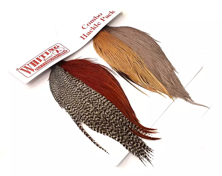 Whiting Introductory Hackle Pack Capes -häkiläpakkaus - Pintaperhoniskat ja -satulat - 6160440133738 - 1