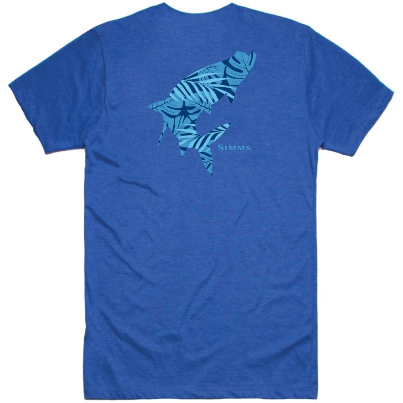 Simms Palm Tarpon Fill TShirt Royal Heather Ruoto.fi webstore
