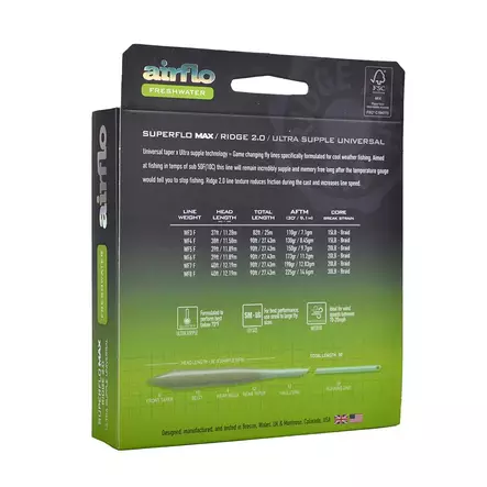 Airflo Superflo Max Ridge 2.0 Ultra Supple Universal Taper - Kelluvat - 614910148839 - 2