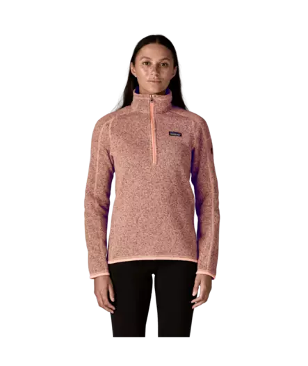 Patagonia W´s Quarter Zip Better Sweater Peach Sherbet - Fleecepaidat - 198077822189 - 2
