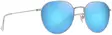 Maui Jim Kauwela - Shiny Silver Frame with Blue Hawaii Lens - Muovilinssit - 603429084349 - 1