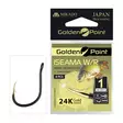 Mikado Golden Point Iseama with Ring 9 pcs #4 - Silmälliset & lapiopäiset koukut - 5900637616689 - 1