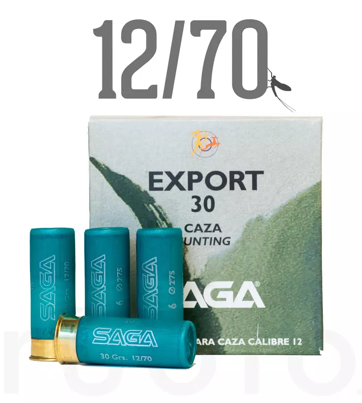 12/70 Saga Export 30g 25pcs - Metsästyspatruunat, lyijy - 61101000059 - 1