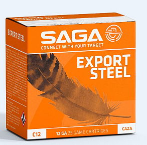 12/70 Saga Export Steel 28g 25pcs - Metsästyspatruunat, teräs - 8435101625869 - 1