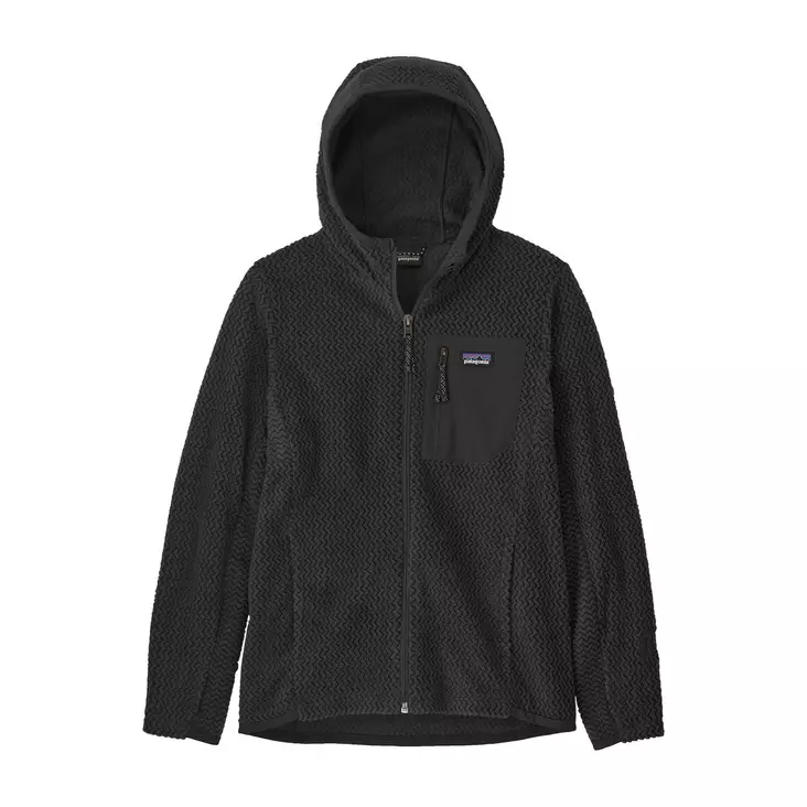 Patagonia K's R1 Air Full-Zip Hoody Black - Fleecepaidat - 195699739109 - 1