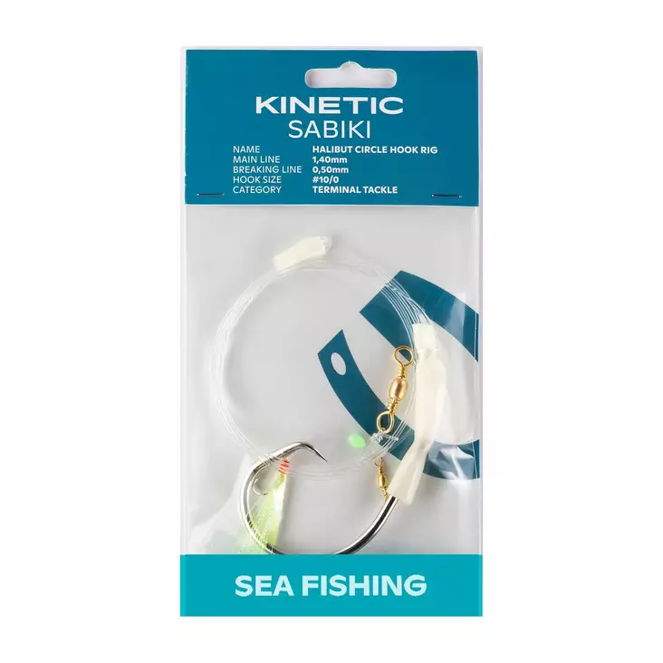 Kinetic Sabiki Halibut Circle Hook #10/0 - Pohjaonginta- & turskarigit - 5707461355339 - 1
