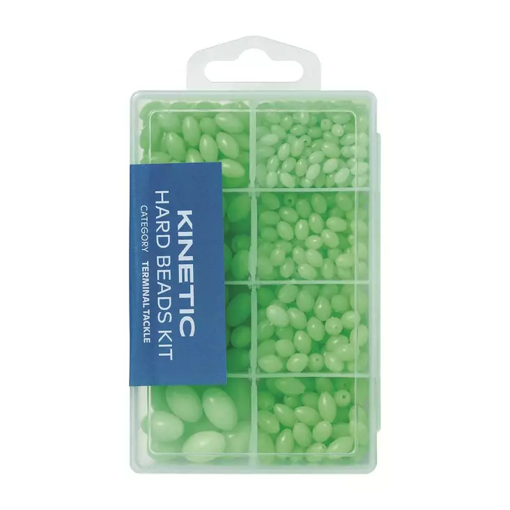Kinetic Hard Beads Kit Green Glow - Puristusholkit & helmet - 5707461360289 - 1