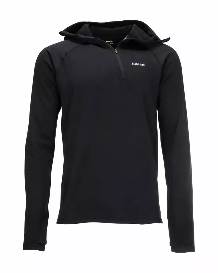Simms Heavyweight Baselayer Hoody Black - Aluspaidat - 694264555149 - 2