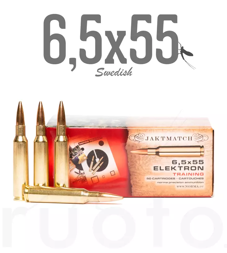 Norma Jaktmatch 6,5x55 SE 8,0g 50pcs - Patruunat 6,5 x 55 SE - 7393923331669 - 1