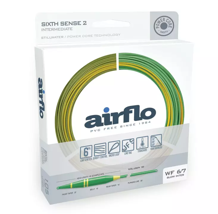 Airflo Sixth Sense Slow Intermediate - Kokonaan uppoavat - 614910117699 - 1