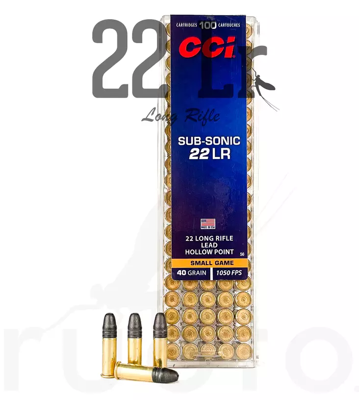 CCI Subsonic .22 LR 2,6g 100pcs - Patruunat 22 LR - 076683000569 - 1