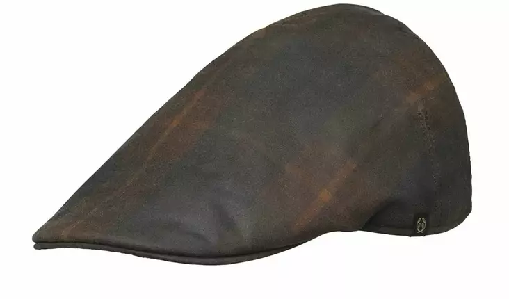 Chevalier Torre Waxed Cotton Sixpence Cap Hunter Brown Checked - Metsästäjän päähineet - 808491158459 - 1