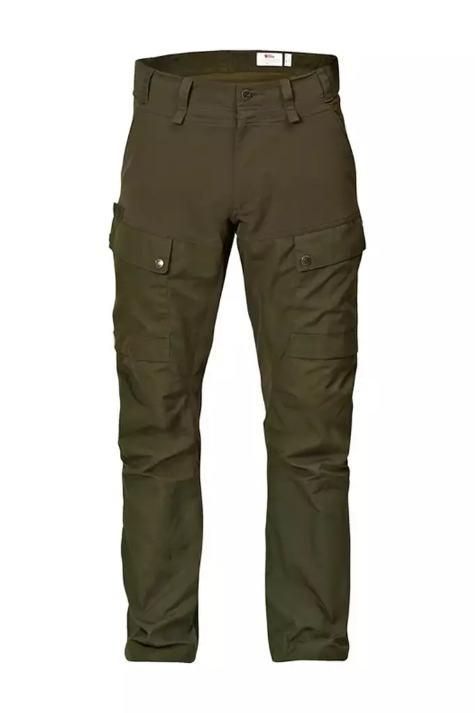 Fjällräven Lappland Hybrid TRS 46 Dk Oli - Miesten metsästyshousut - 7323450165239 - 1