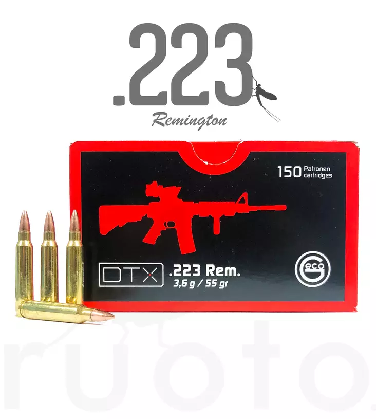 Geco DTX .223 Rem 3,6g 150pcs - Patruunat 223 Remington - 4000294124419 - 2