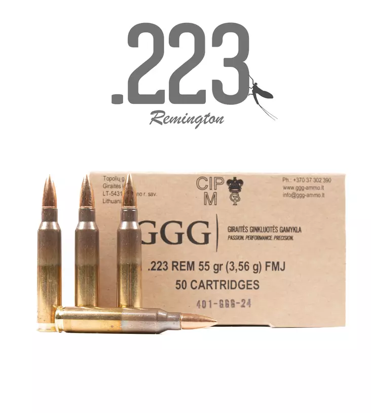 GGG-Nato FMJ .223 Rem 3,56g 50pcs - Patruunat 223 Remington - 4779032300209 - 4