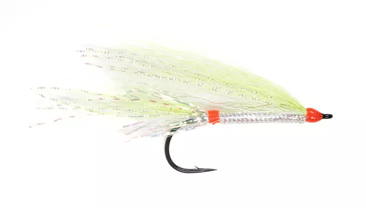 Haili Streamer White/Fl. Chartreuse - Kalajäljitelmät - 8859202531919 - 1