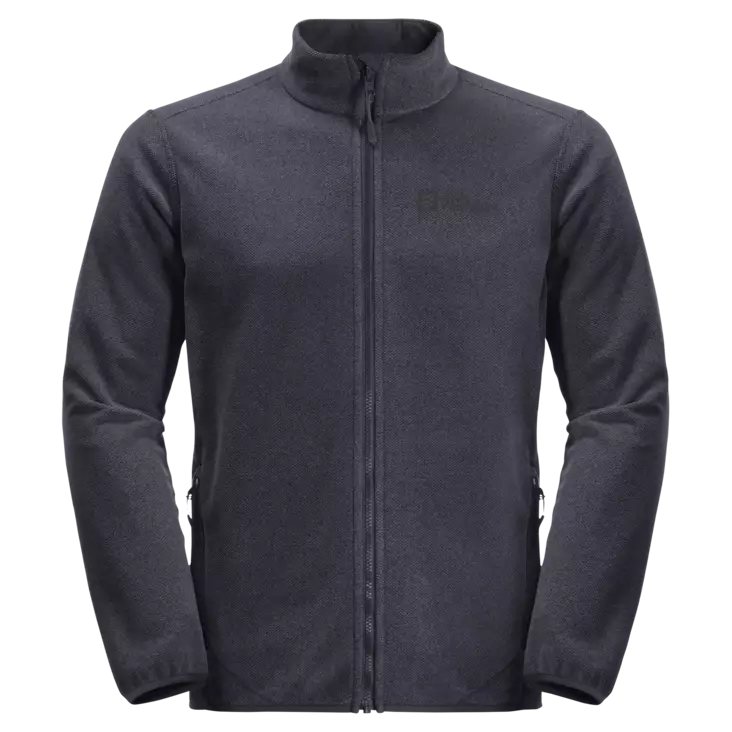Jack Wolfskin Mens Skywind Full-Zip Jacket Ebony - Välitakit - 4064993552119 - 1