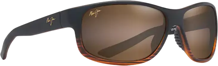 Maui Jim Kaiwi Channel - Dark Brown Stripe Frame with HCL Lens - Lasilinssit - 603429067359 - 1