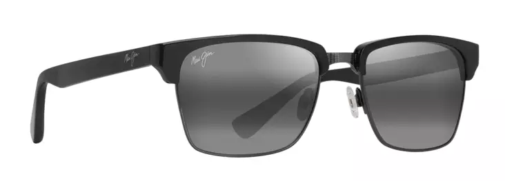Maui Jim Kawika XL - Shiny Black Frame with Neutral Grey Lens - Muovilinssit - 603429093709 - 1