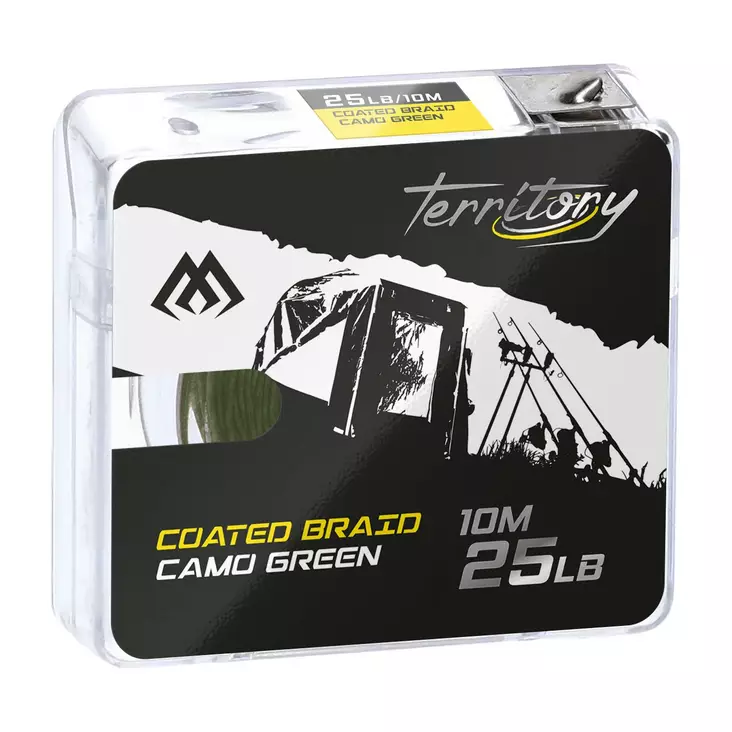 Mikado Coated Braid 10m Camo Green - Pinnoitetut kuitumateriaalit - 5900637012269 - 1