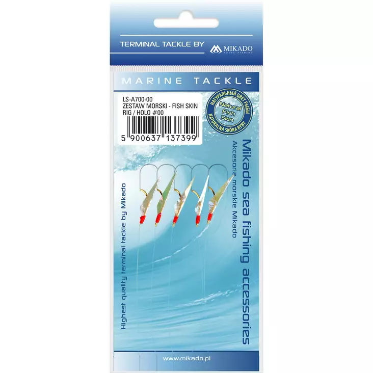 Mikado Fish Skin Rig Holo 00 - Sabiki & makrillirigit - 5900637137399 - 1