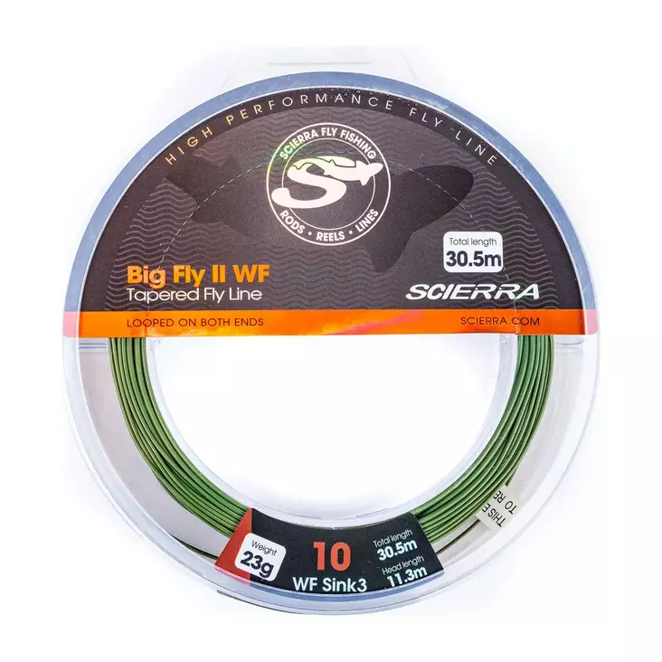 Scierra Big Fly II WF Sink3 - Kokonaan uppoavat - 5706301579669 - 1