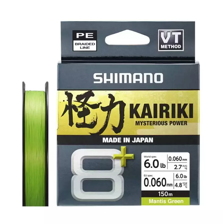 Shimano Kairiki 8+ 150m Green - Monikuitusiimat - 022255297769 - 1