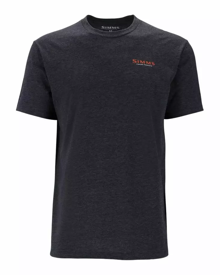 Simms Let It Fly T-Shirt Charcoal Heather - Miesten t-paidat - 694264678749 - 2