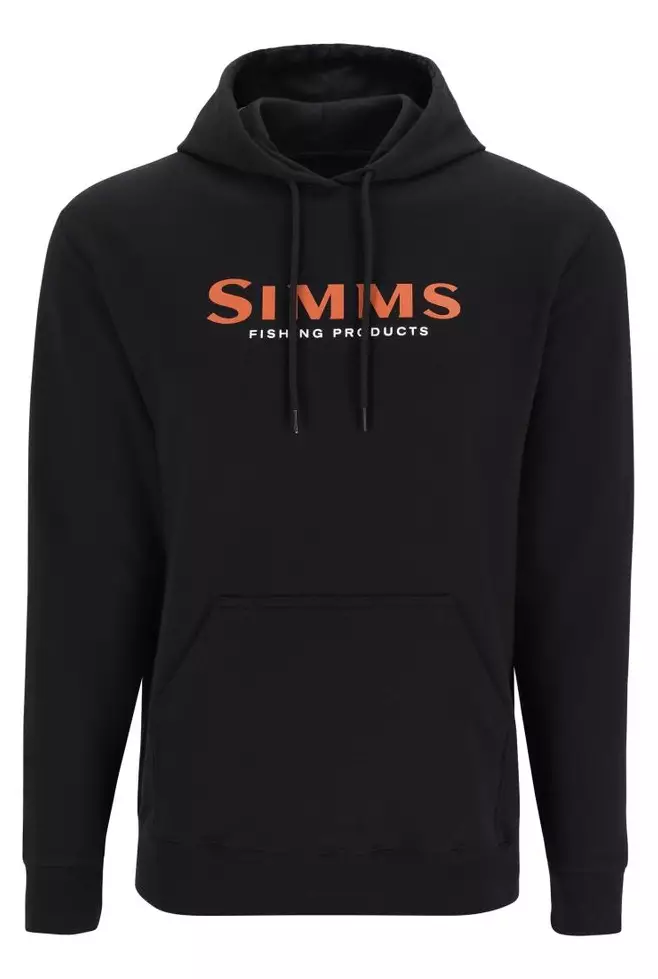 Simms Logo Hoody Black - Hupparit - 694264661789 - 1