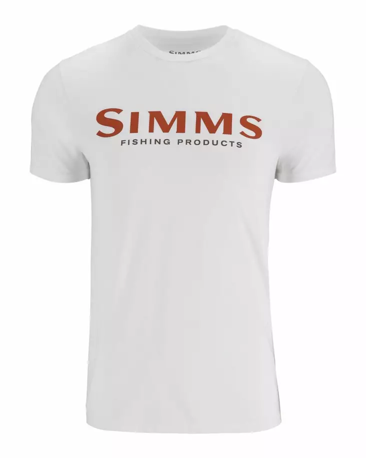 Simms Logo T-Shirt Pure White - Miesten t-paidat - 694264654989 - 1