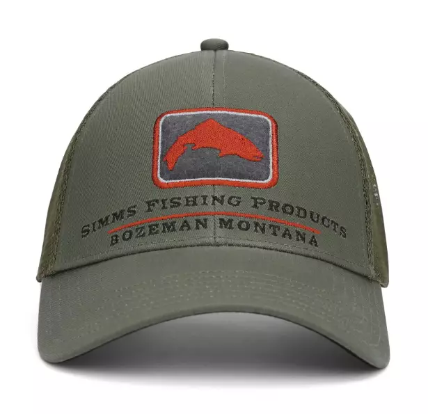 Simms Trout Icon Trucker Smokey Olive - Lippikset - 694264669099 - 1