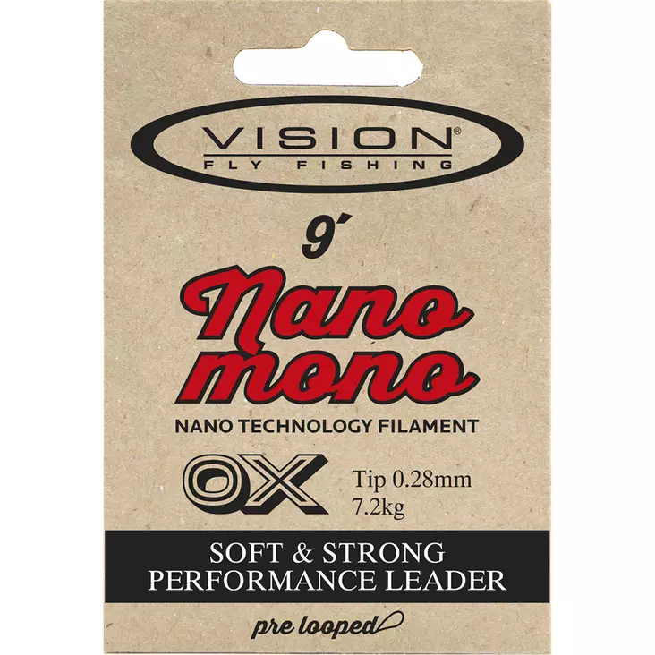 Vision Nano Mono Leader 9' - Nylonkartioperukkeet - 6417512814447 - 2