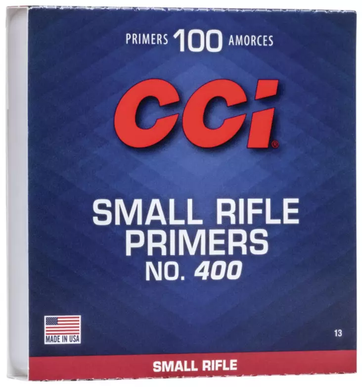 CCI No.400 Small Riflel Primers - Nallit, patruunoiden lataus - CCI400nalli - 1