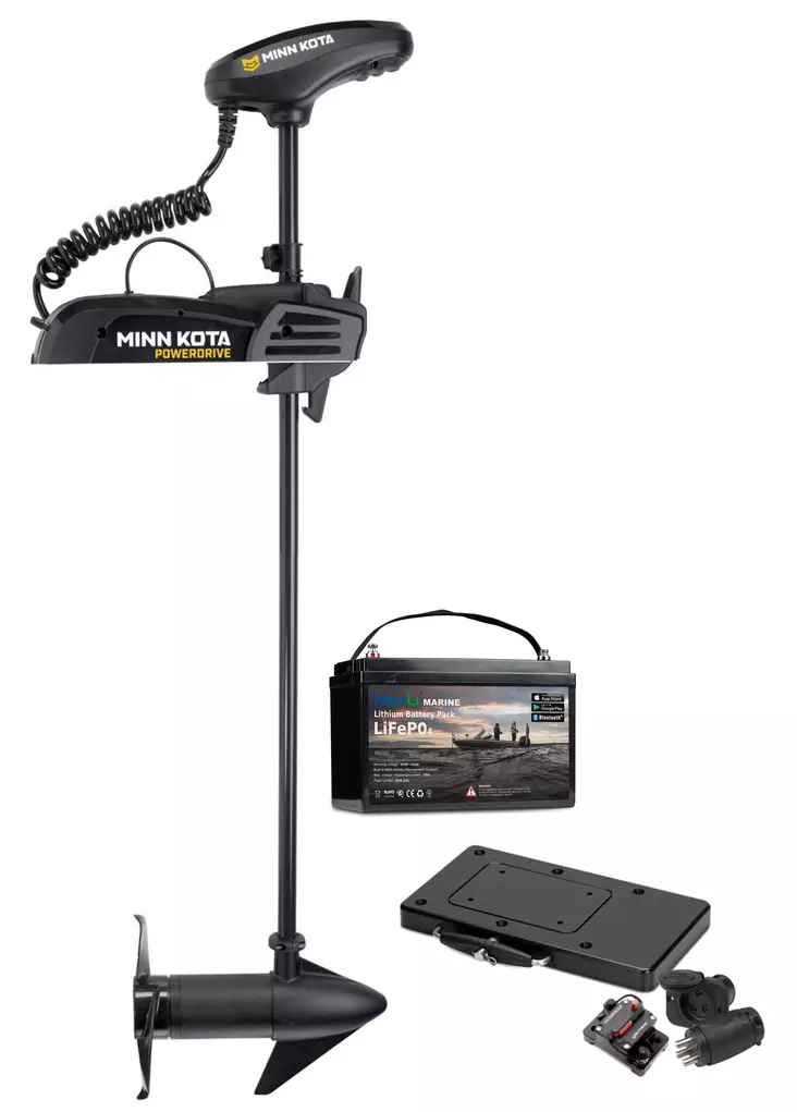 Minn Kota PowerDrive Micro 24V 70lb 54" GPS MaxLi Marine litiumakulla - Minn Kota -keulasähkömoottorit - 2011202410M - 1